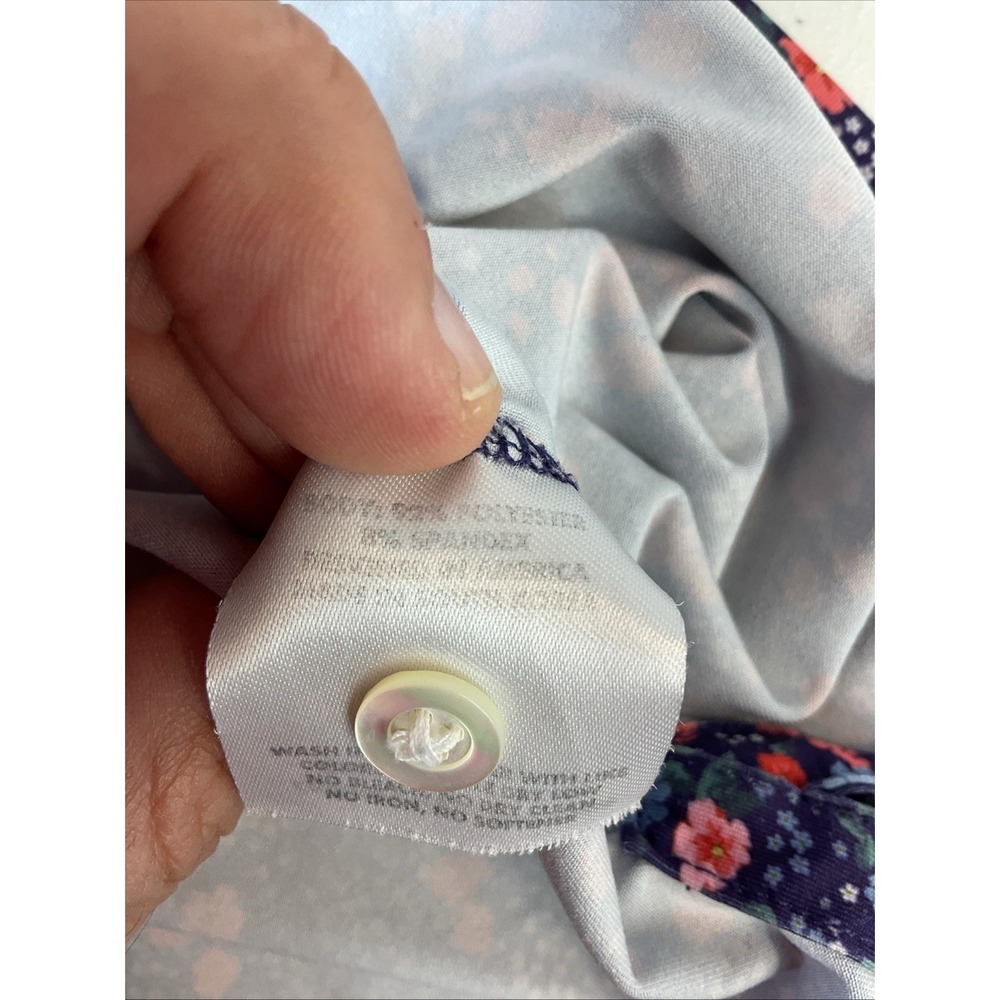 Rhoback Navy Polo with Pink Floral Print - Picture 6 of 9